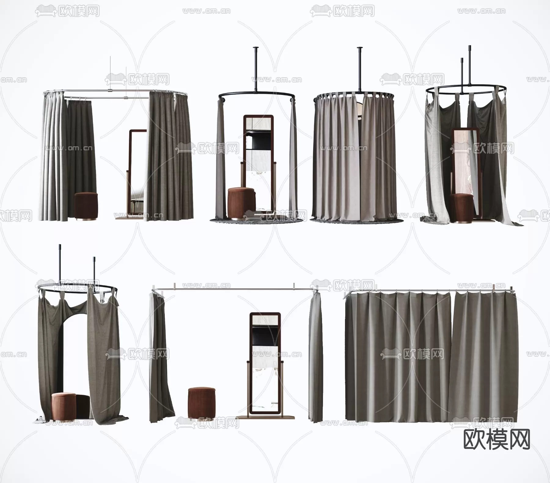 MODERN CURTAIN – 3D MODELS – 007 – PRO