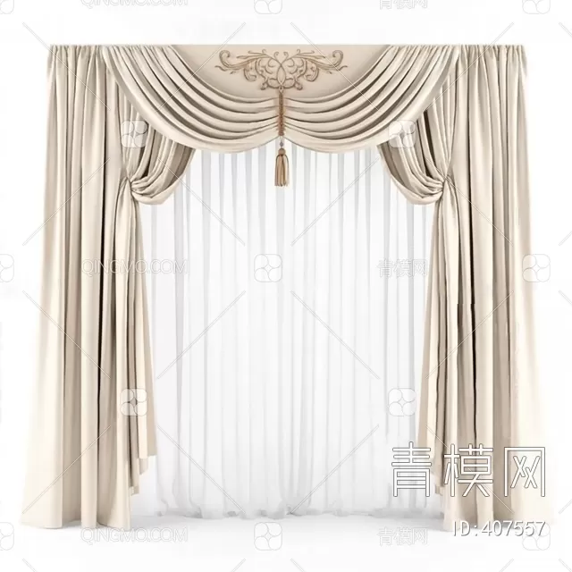 MODERN CURTAIN – 3D MODELS – 012 – PRO