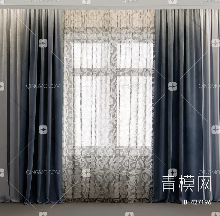 MODERN CURTAIN – 3D MODELS – 013 – PRO