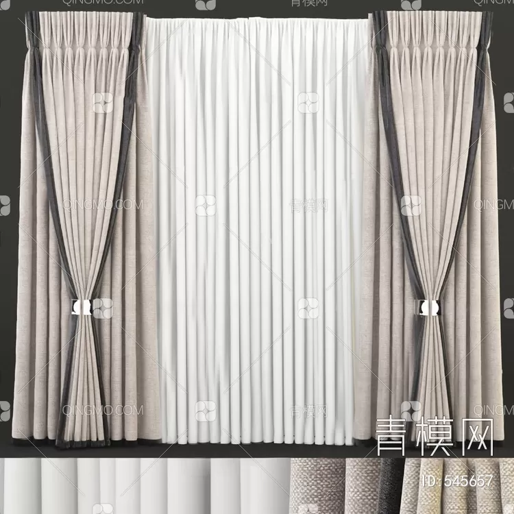 MODERN CURTAIN – 3D MODELS – 019 – PRO