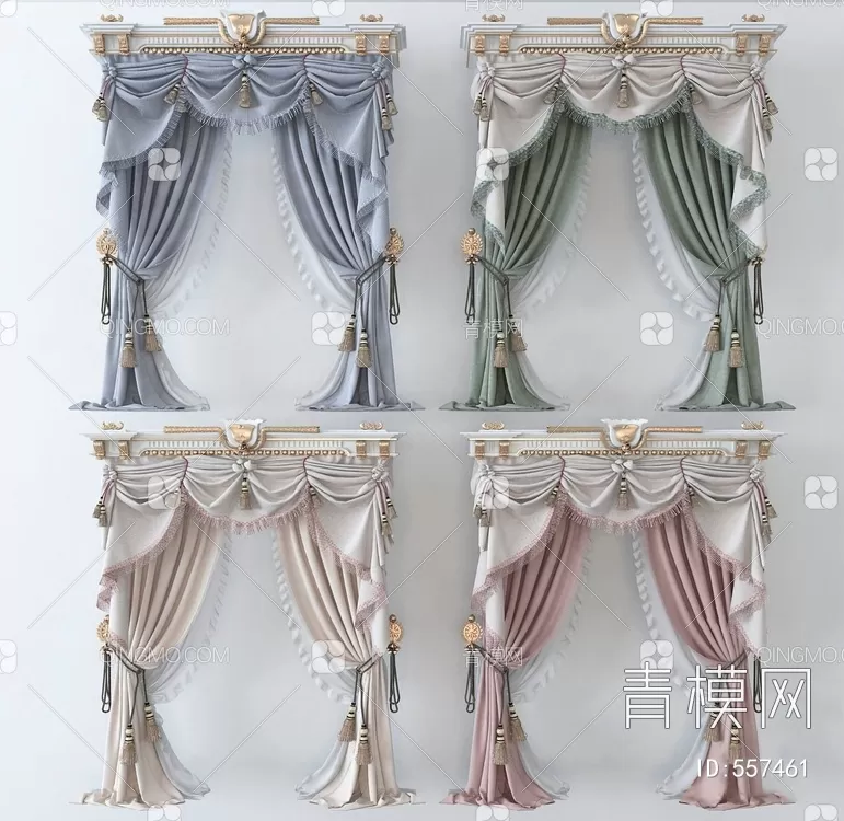 MODERN CURTAIN – 3D MODELS – 021 – PRO