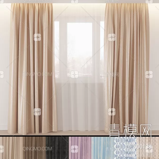 MODERN CURTAIN – 3D MODELS – 031 – PRO