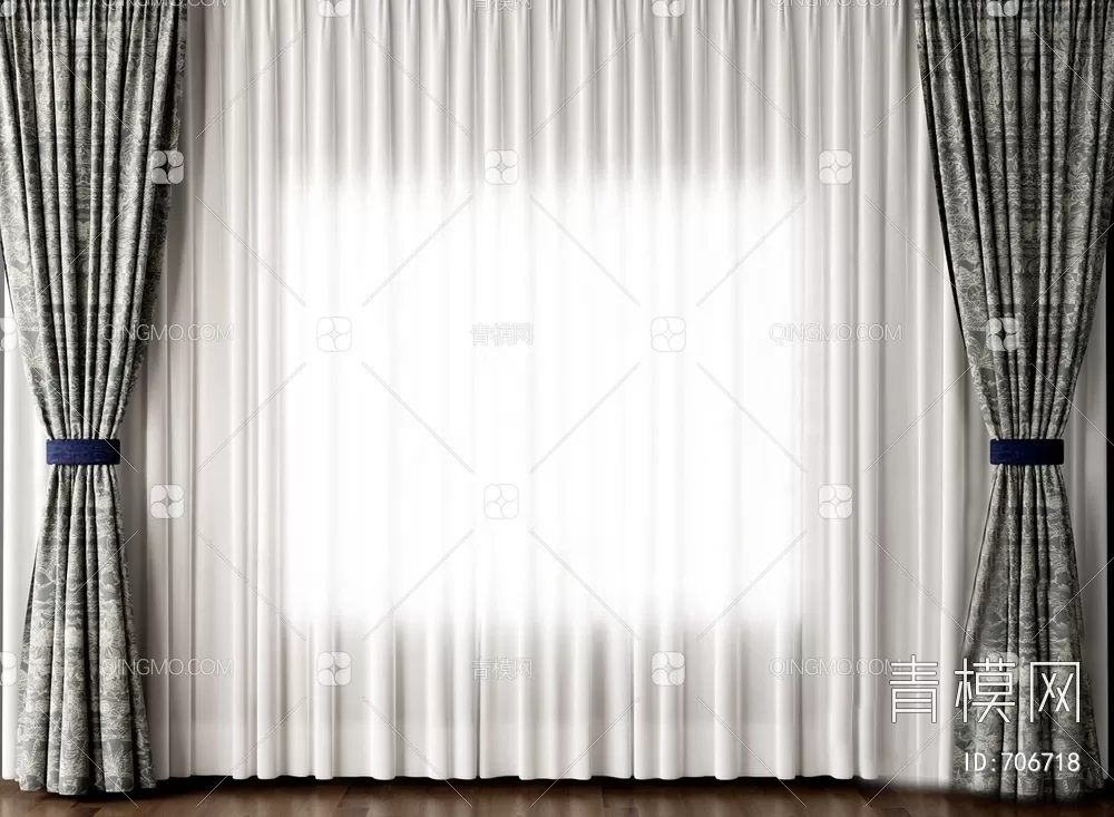 MODERN CURTAIN – 3D MODELS – 038 – PRO