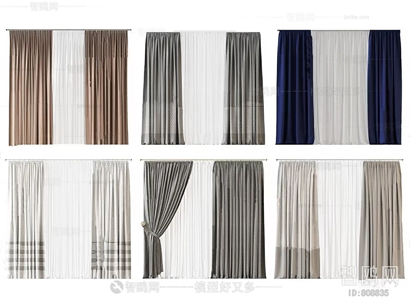 MODERN CURTAIN – 3D MODELS – 046 – PRO