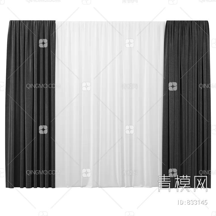 MODERN CURTAIN – 3D MODELS – 050 – PRO