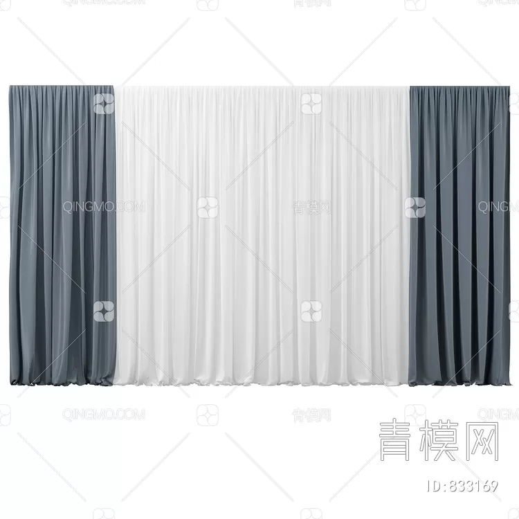 MODERN CURTAIN – 3D MODELS – 054 – PRO