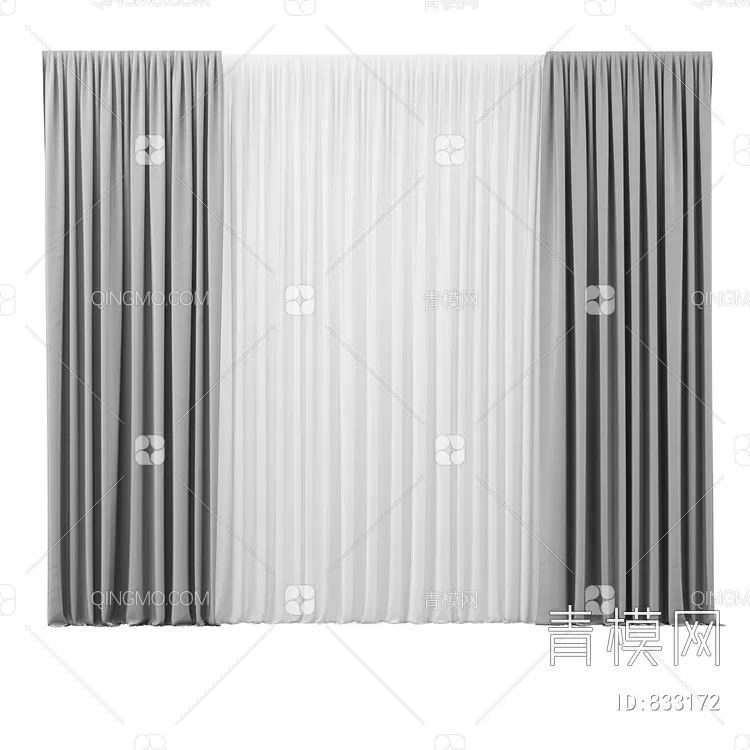 MODERN CURTAIN – 3D MODELS – 055 – PRO