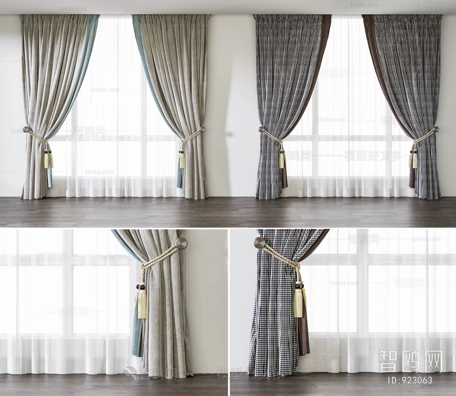 MODERN CURTAIN – 3D MODELS – 057 – PRO