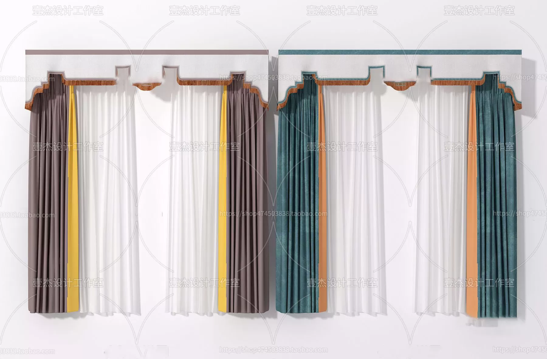 MODERN CURTAIN – 3D MODELS – 071 – PRO