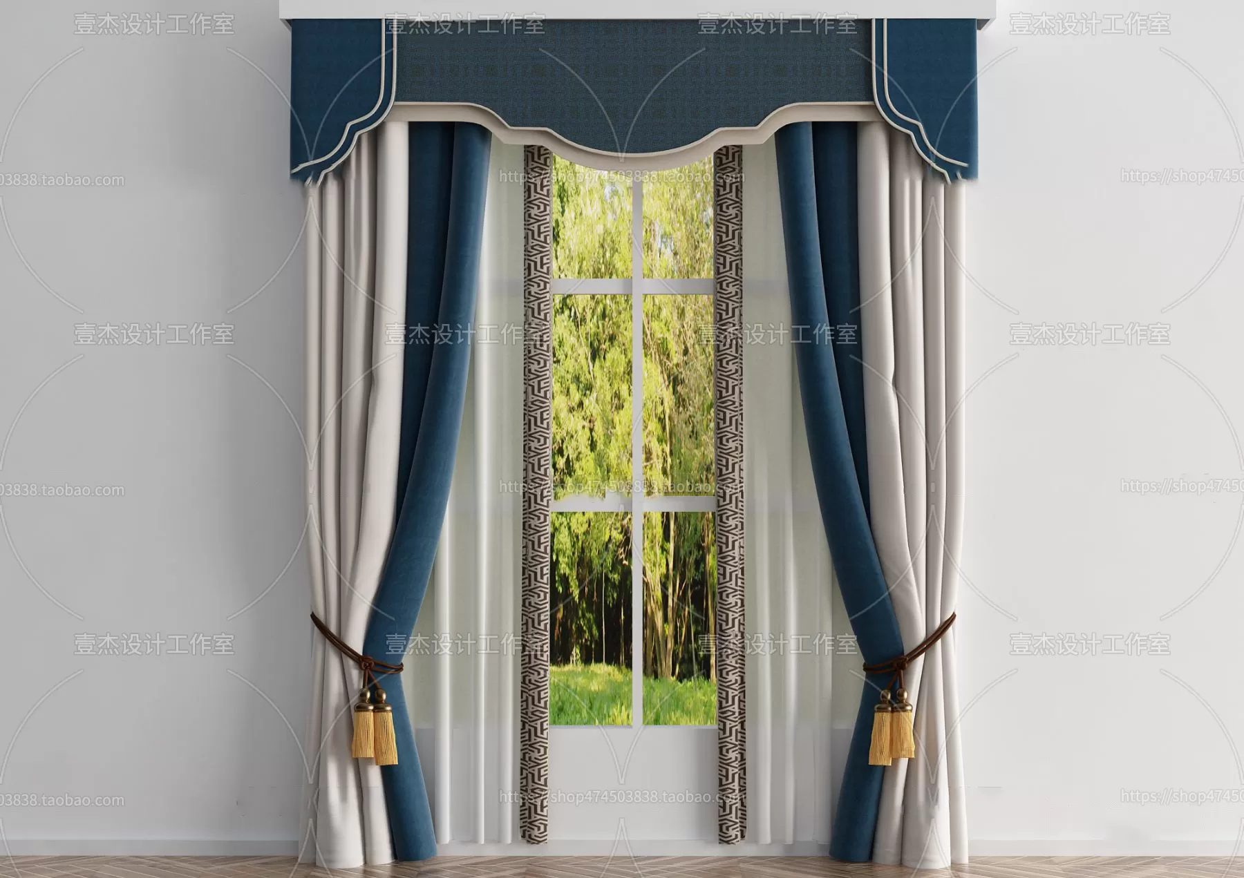 MODERN CURTAIN – 3D MODELS – 116 – PRO