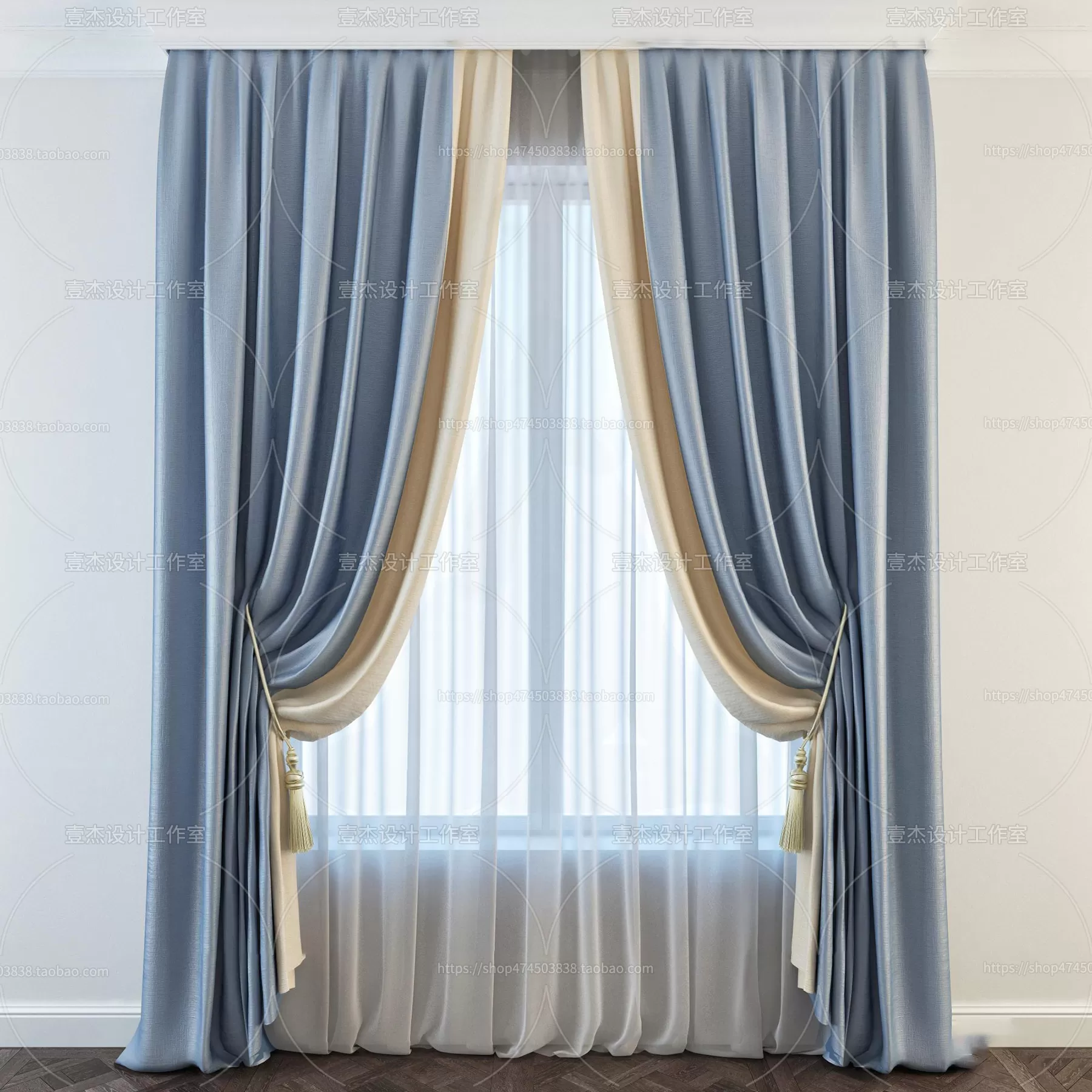 MODERN CURTAIN – 3D MODELS – 119 – PRO