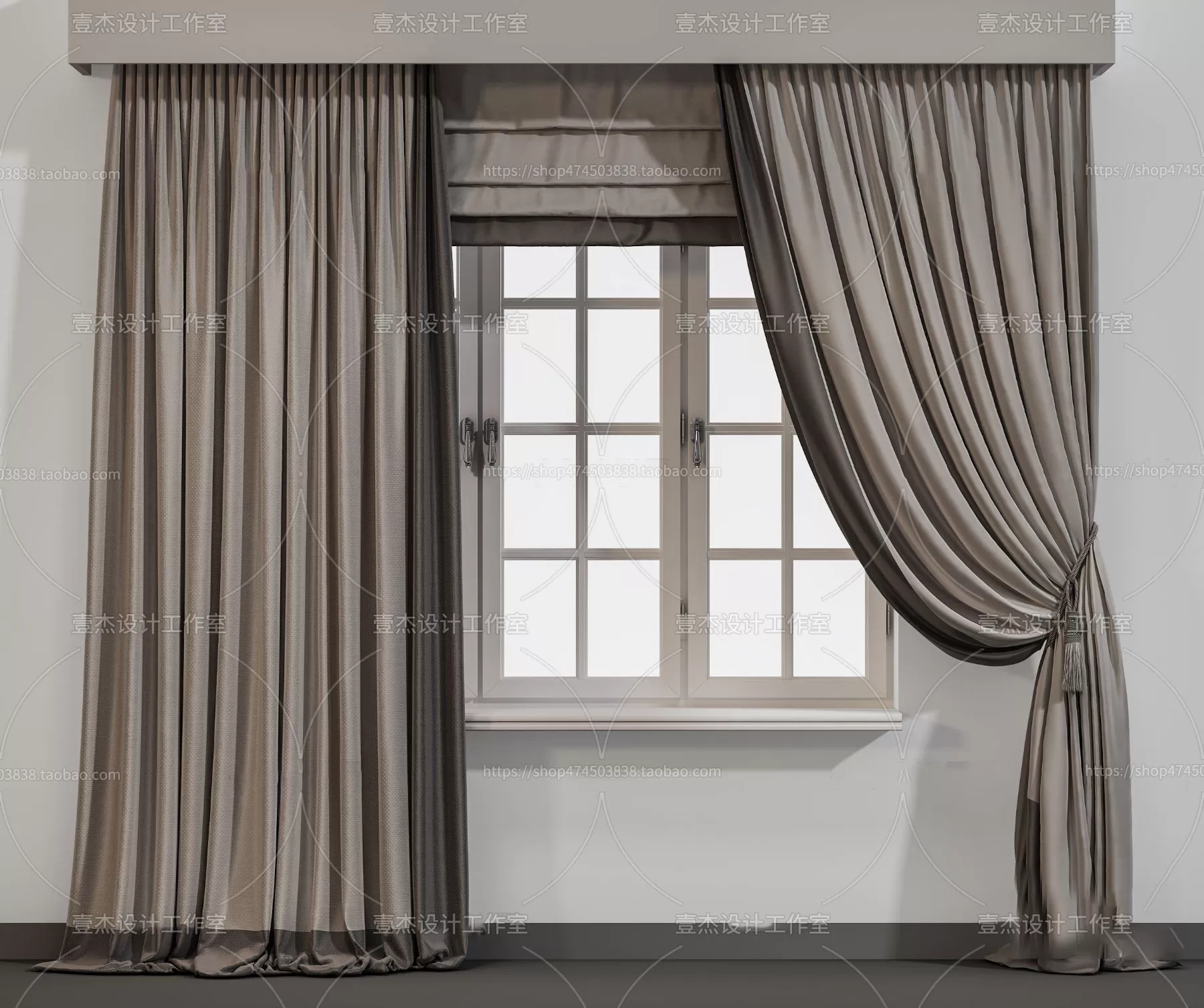 MODERN CURTAIN – 3D MODELS – 120 – PRO