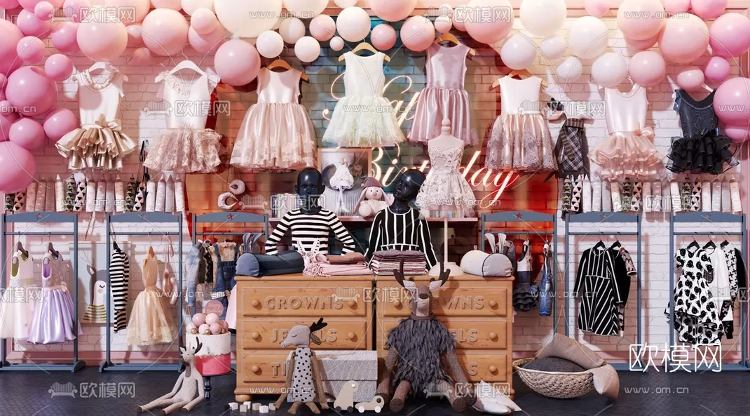 CLOTHES SHOP – 3D MODELS – DECOR – 018 – PRO