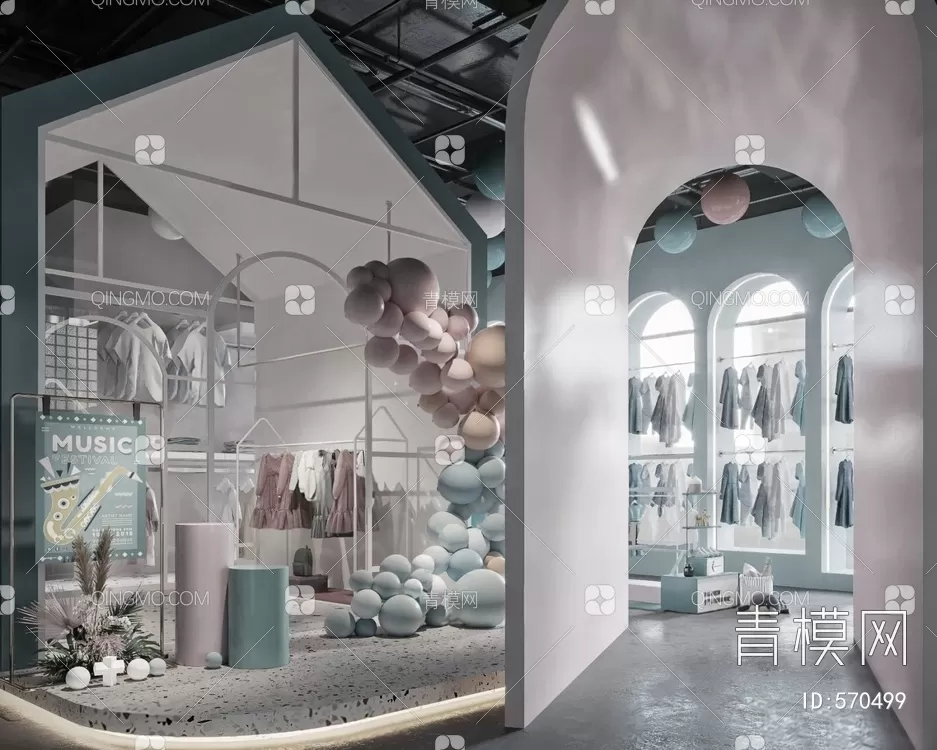 CLOTHES SHOP – 3D MODELS – DECOR – 151 – PRO CLOTHES SHOP – 3D MODELS – DECOR – 151 – PRO