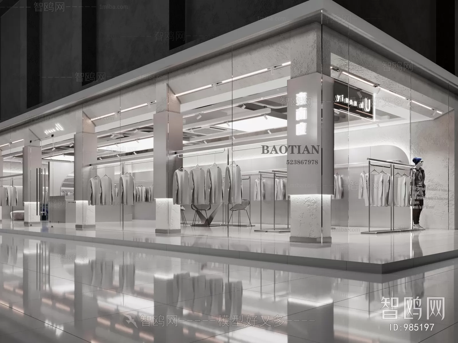 CLOTHES SHOP – 3D MODELS – DECOR – 163 – PRO CLOTHES SHOP – 3D MODELS – DECOR – 163 – PRO