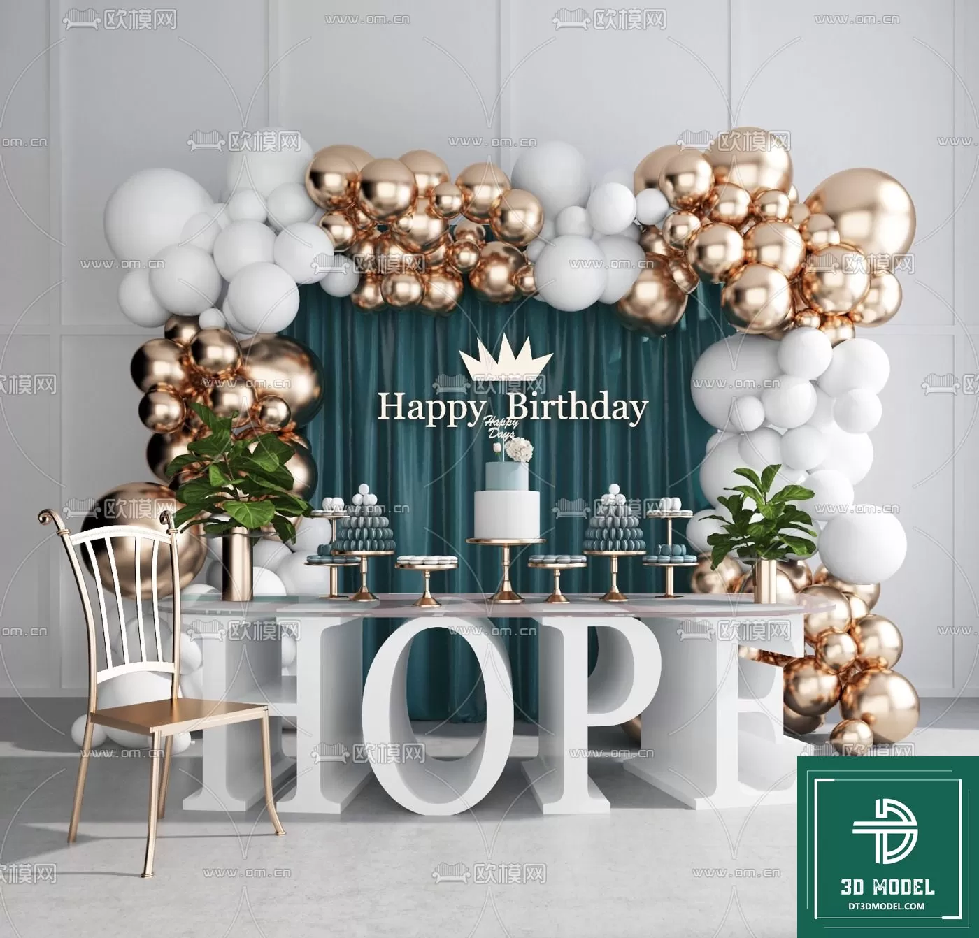 DRESSING DECOR – 3DMODELS – 031 – PRO