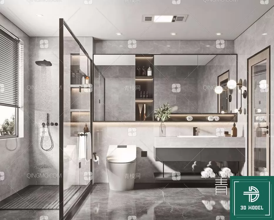 TOILET – 3D SCENES – BLOCKS – 3DMODELS – 035 – PRO