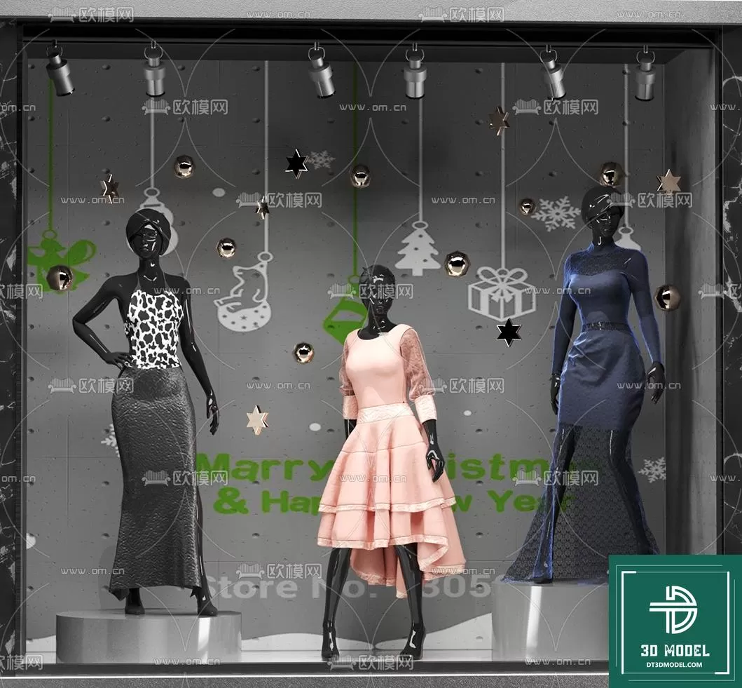 CLOTHES SHOP DECOR – 3D MODELS – 004 – PRO CLOTHES SHOP DECOR – 3D MODELS – 004 – PRO