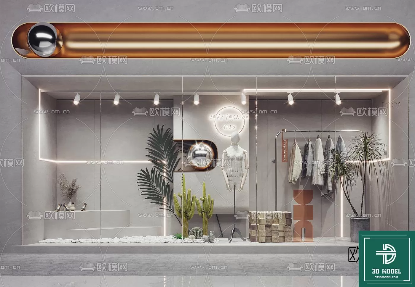 CLOTHES SHOP DECOR – 3D MODELS – 007 – PRO CLOTHES SHOP DECOR – 3D MODELS – 007 – PRO