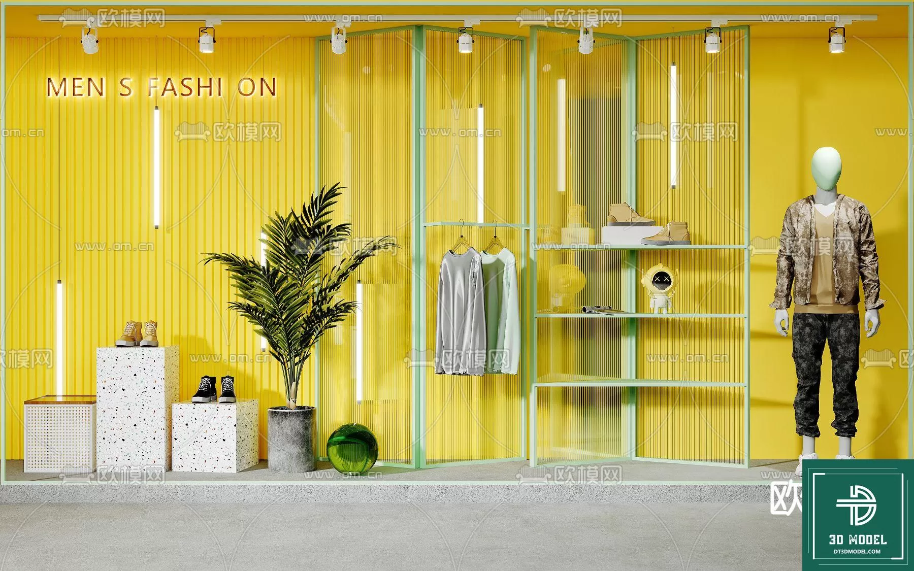 CLOTHES SHOP DECOR – 3D MODELS – 031 – PRO CLOTHES SHOP DECOR – 3D MODELS – 031 – PRO