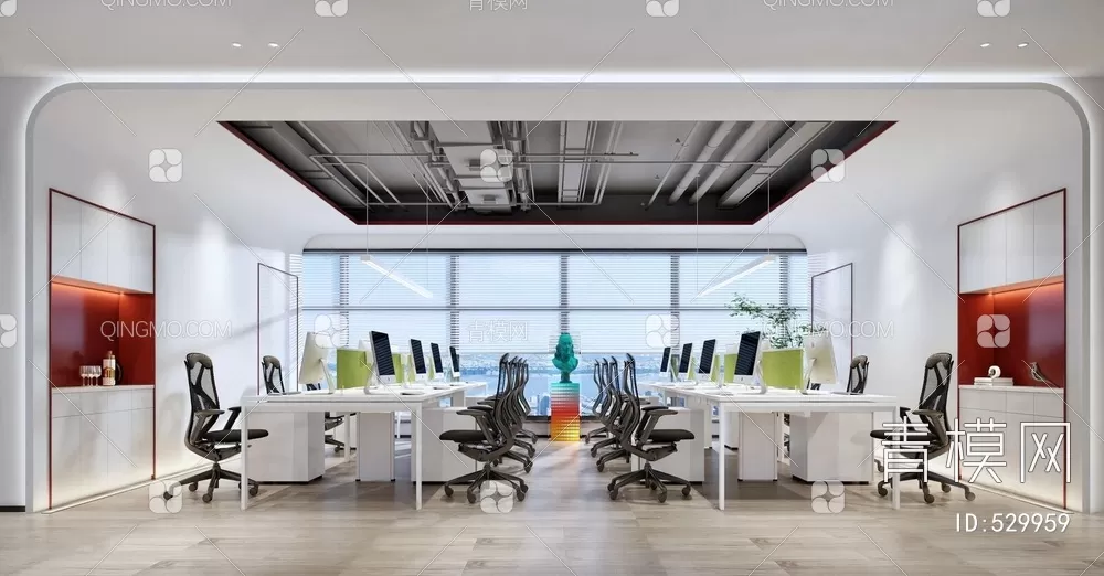 OFFICE SCENES – BLOCKS 3D MODELS – 152 – PRO