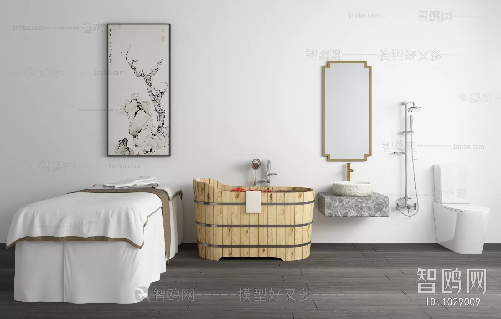 SPA – 3D BLOCKS – SCENES – DECOR – 009 – PRO