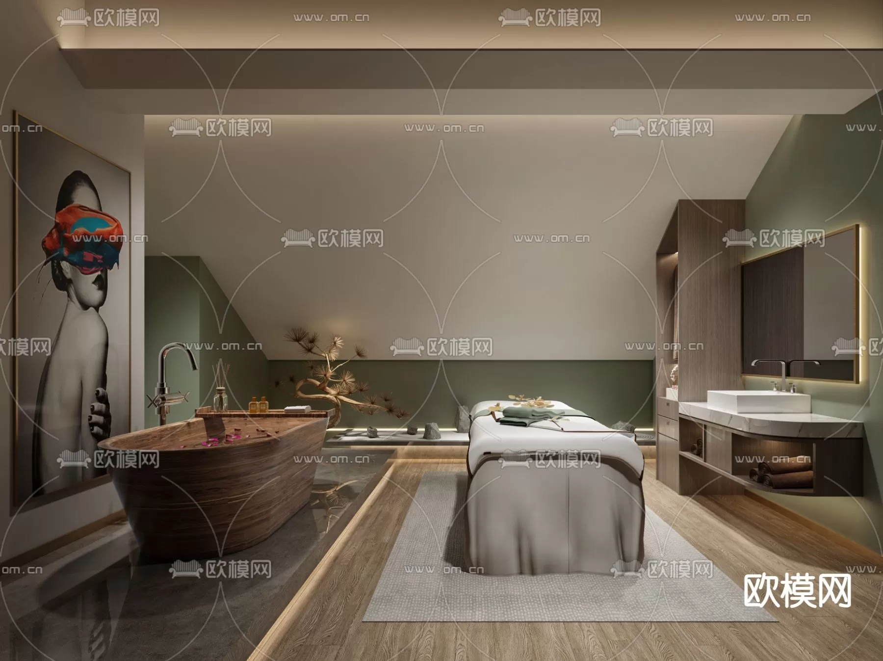 SPA – 3D BLOCKS – SCENES – DECOR – 057 – PRO