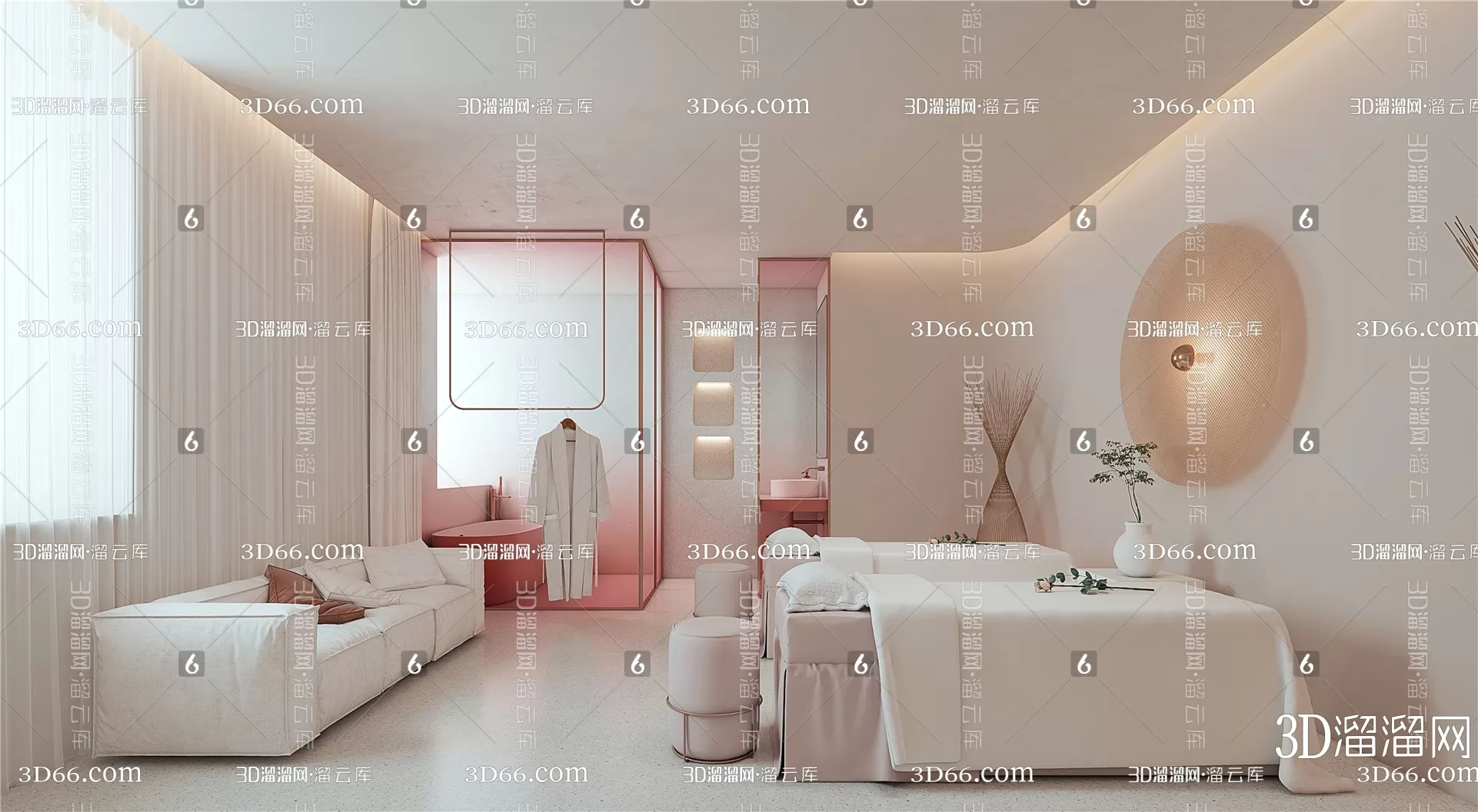 SPA – 3D BLOCKS – SCENES – DECOR – 122 – PRO