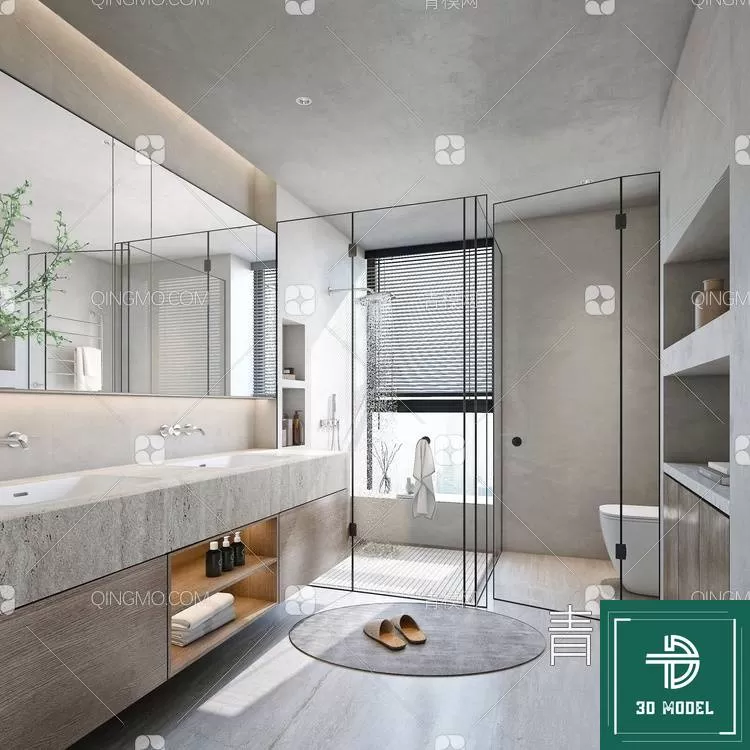 TOILET – 3D SCENES – BLOCKS – 3DMODELS – 036 – PRO