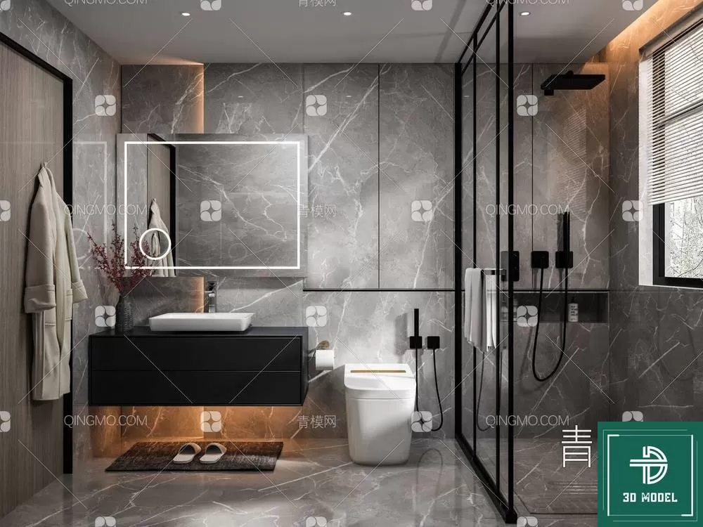 TOILET – 3D SCENES – BLOCKS – 3DMODELS – 037 – PRO