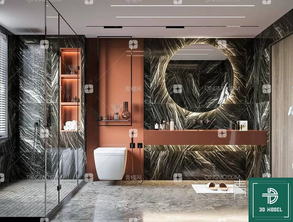 TOILET – 3D SCENES – BLOCKS – 3DMODELS – 038 – PRO