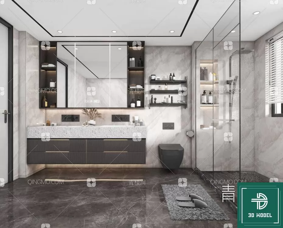 TOILET – 3D SCENES – BLOCKS – 3DMODELS – 039 – PRO