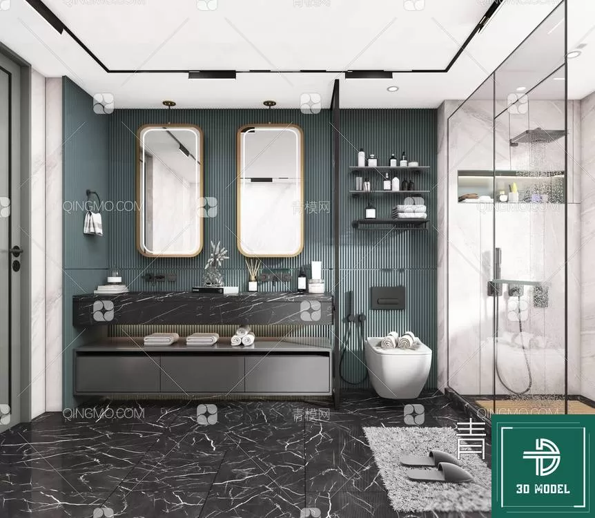 TOILET – 3D SCENES – BLOCKS – 3DMODELS – 040 – PRO