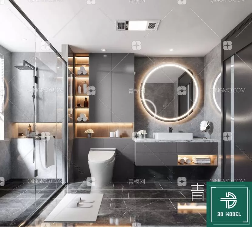 TOILET – 3D SCENES – BLOCKS – 3DMODELS – 042 – PRO