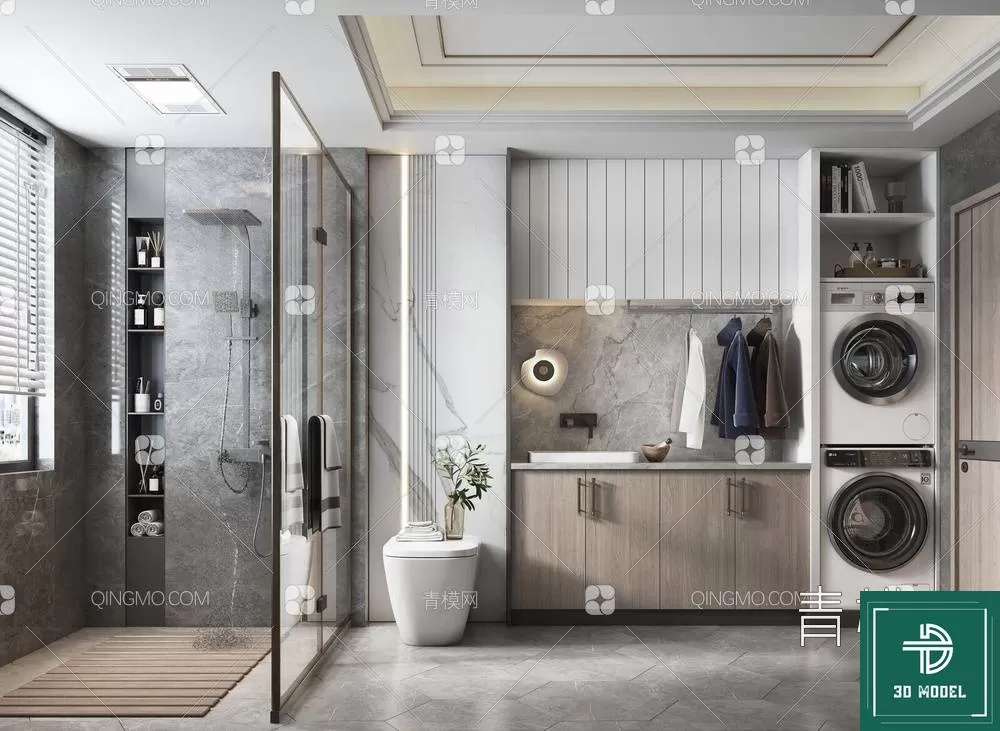 TOILET – 3D SCENES – BLOCKS – 3DMODELS – 046 – PRO