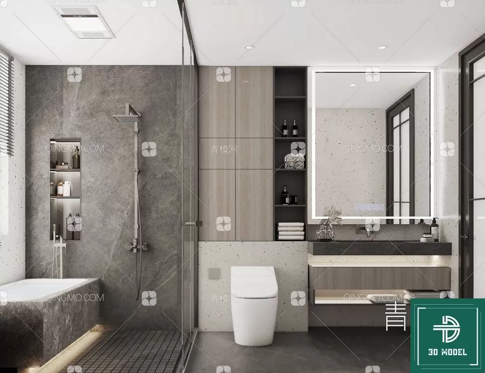 TOILET – 3D SCENES – BLOCKS – 3DMODELS – 048 – PRO