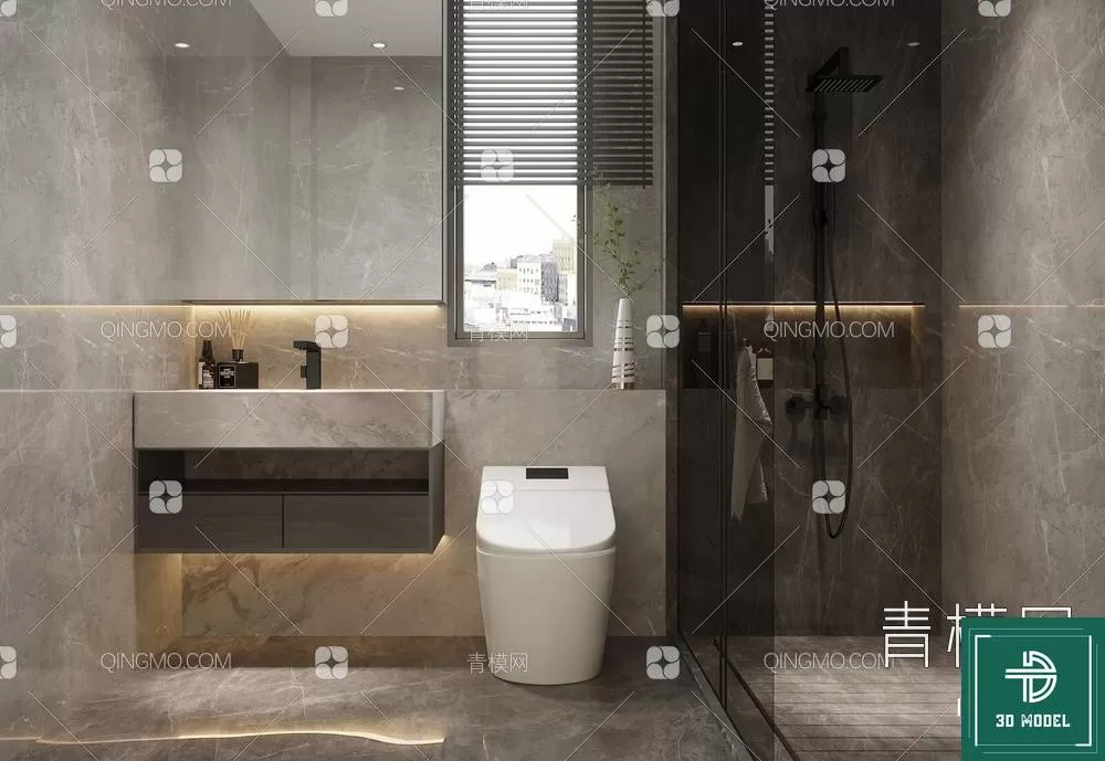 TOILET – 3D SCENES – BLOCKS – 3DMODELS – 049 – PRO