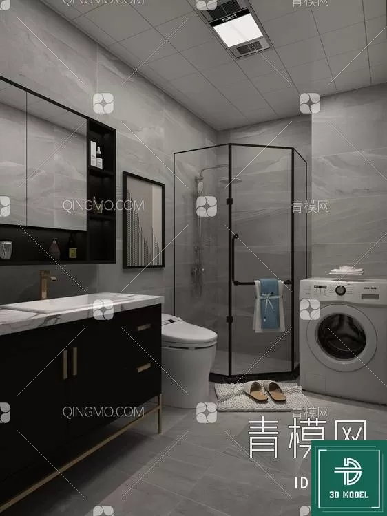 TOILET – 3D SCENES – BLOCKS – 3DMODELS – 052 – PRO