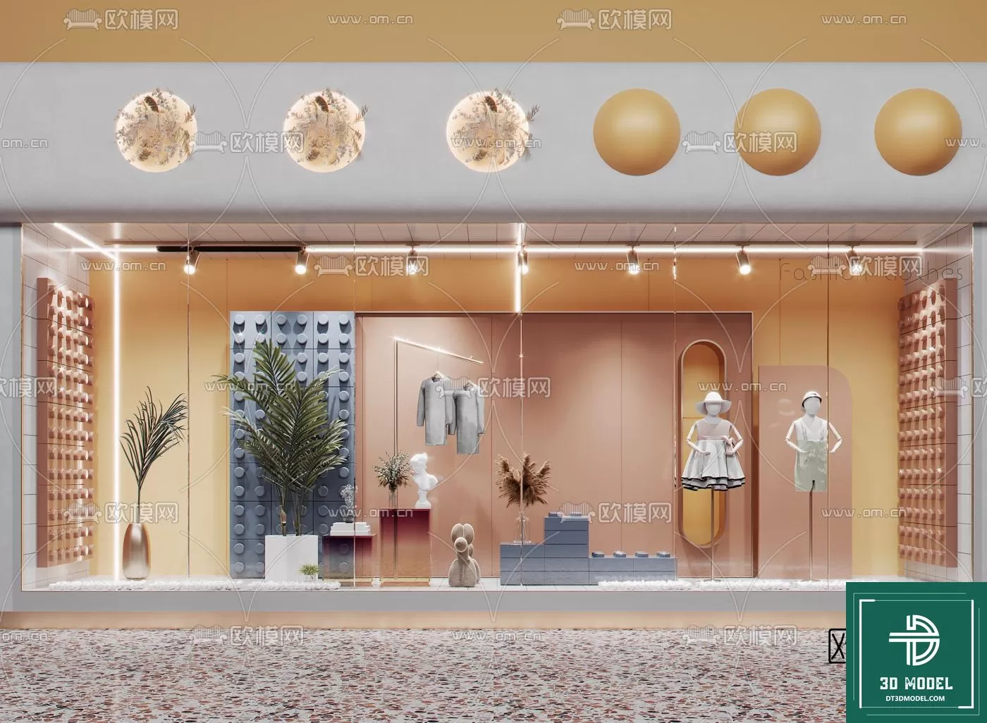 CLOTHES SHOP DECOR – 3D MODELS – 001 – PRO CLOTHES SHOP DECOR – 3D MODELS – 001 – PRO