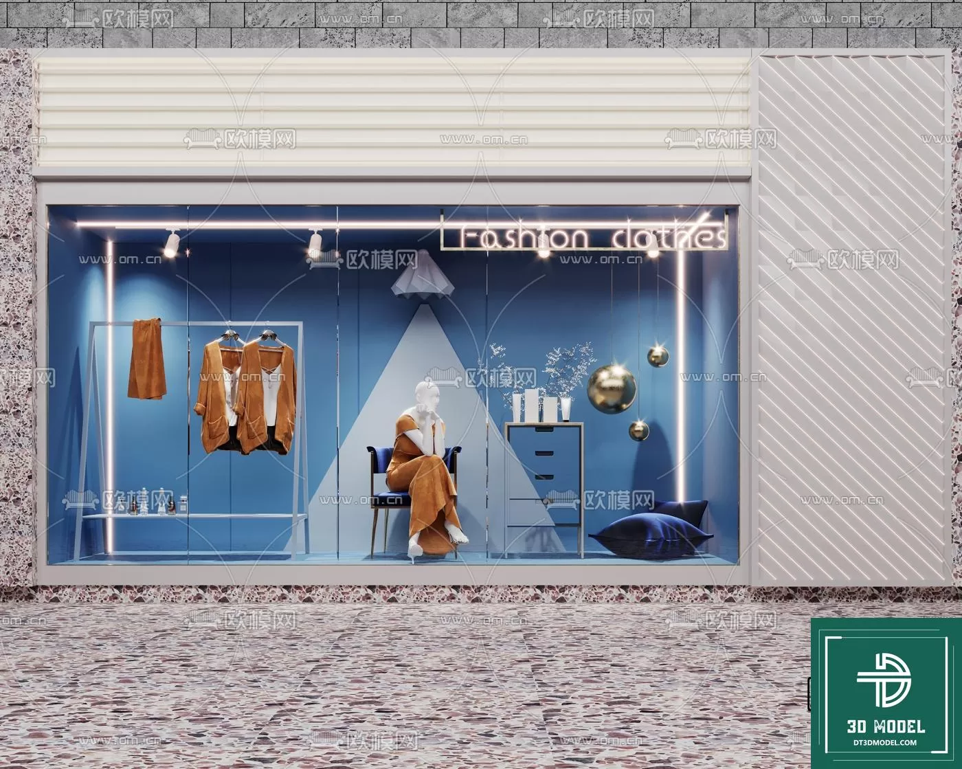 CLOTHES SHOP DECOR – 3D MODELS – 006 – PRO CLOTHES SHOP DECOR – 3D MODELS – 006 – PRO