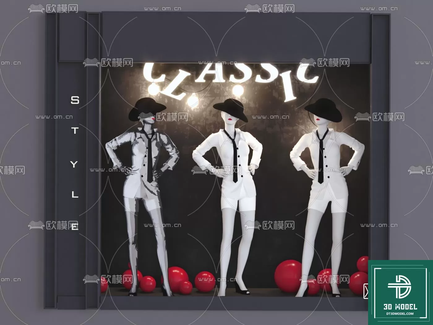 CLOTHES SHOP DECOR – 3D MODELS – 010 – PRO CLOTHES SHOP DECOR – 3D MODELS – 010 – PRO