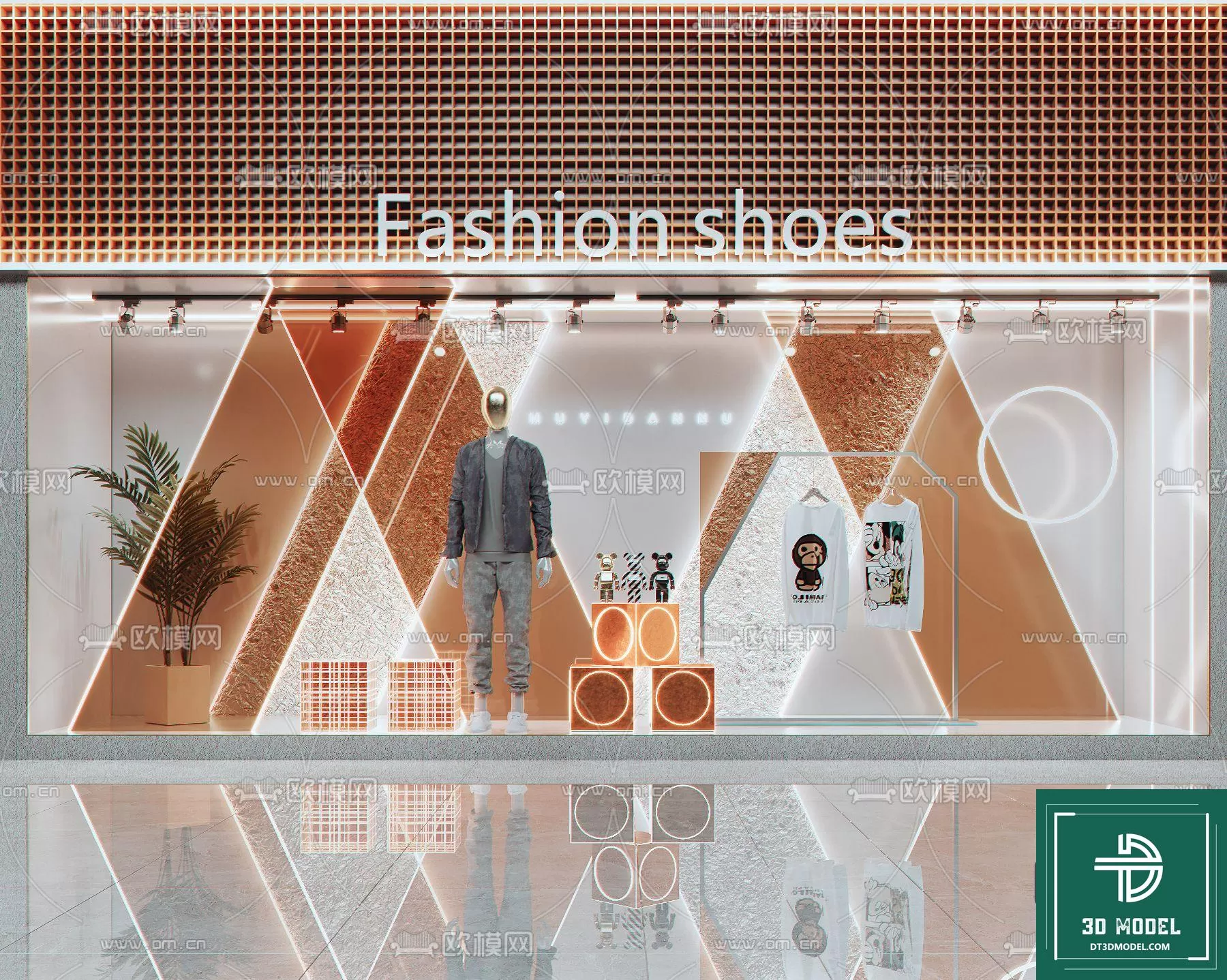 CLOTHES SHOP DECOR – 3D MODELS – 016 – PRO CLOTHES SHOP DECOR – 3D MODELS – 016 – PRO