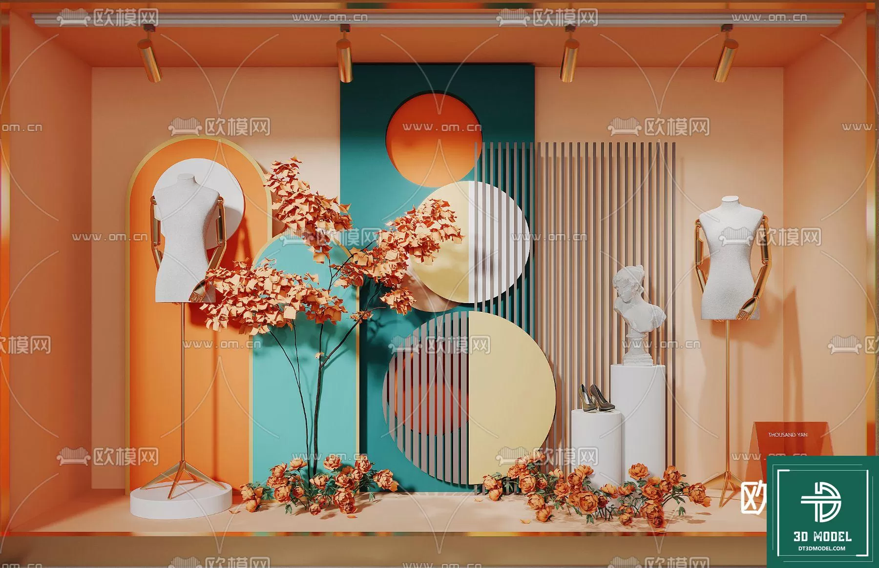 CLOTHES SHOP DECOR – 3D MODELS – 018 – PRO CLOTHES SHOP DECOR – 3D MODELS – 018 – PRO