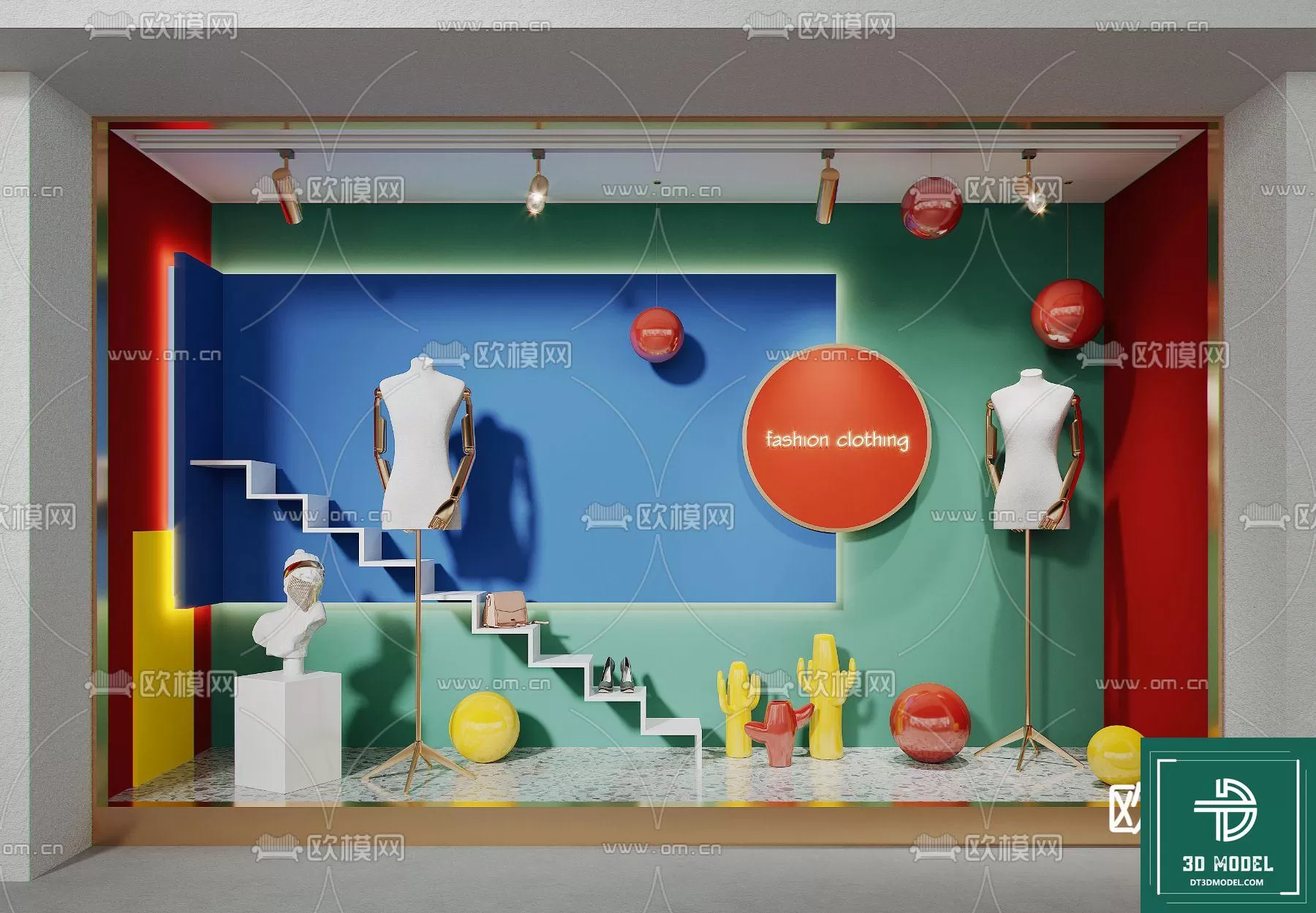 CLOTHES SHOP DECOR – 3D MODELS – 020 – PRO CLOTHES SHOP DECOR – 3D MODELS – 020 – PRO