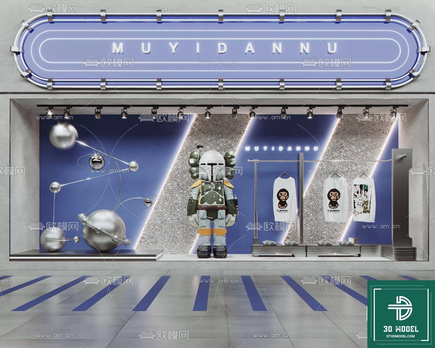 CLOTHES SHOP DECOR – 3D MODELS – 021 – PRO CLOTHES SHOP DECOR – 3D MODELS – 021 – PRO