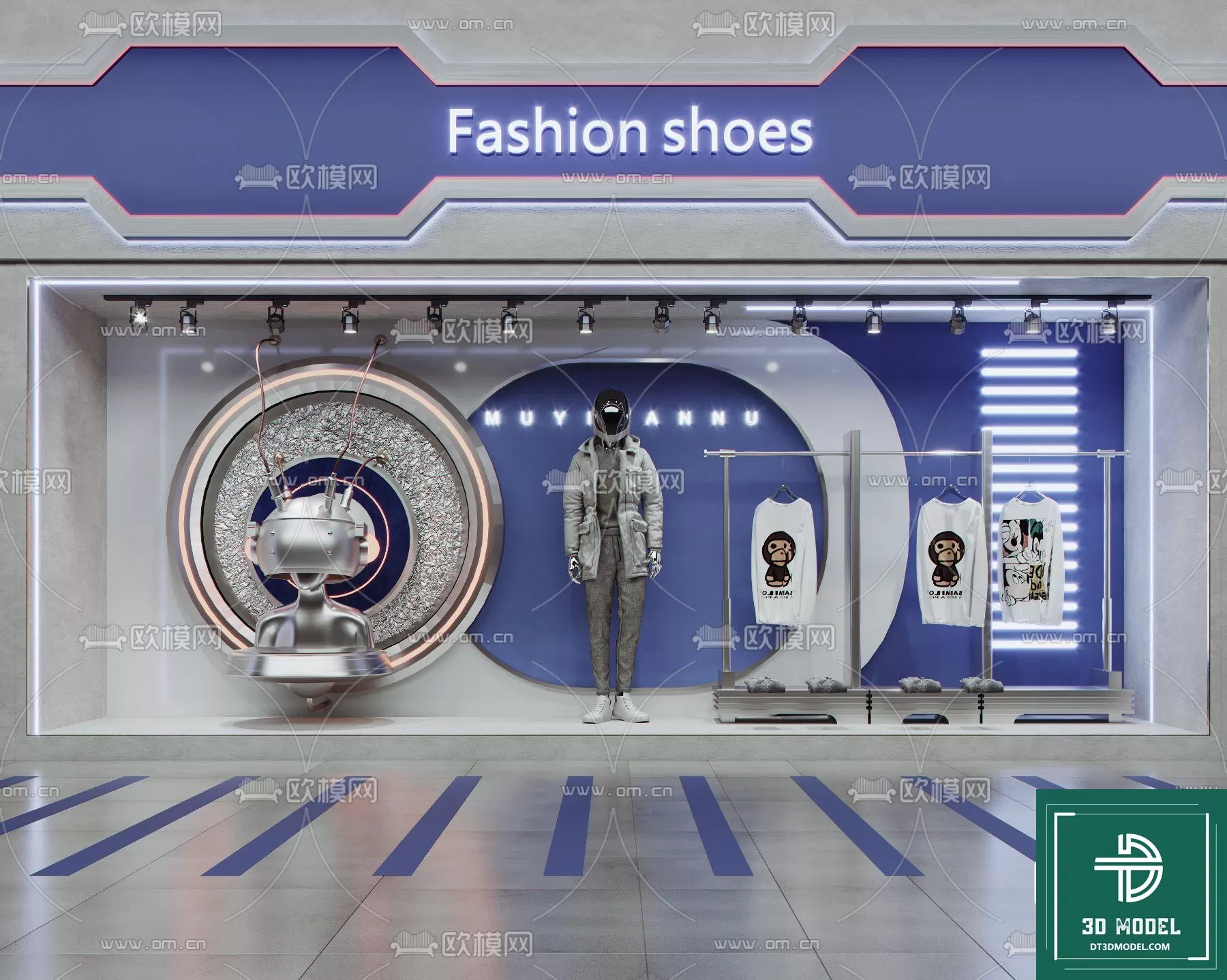 CLOTHES SHOP DECOR – 3D MODELS – 022 – PRO CLOTHES SHOP DECOR – 3D MODELS – 022 – PRO