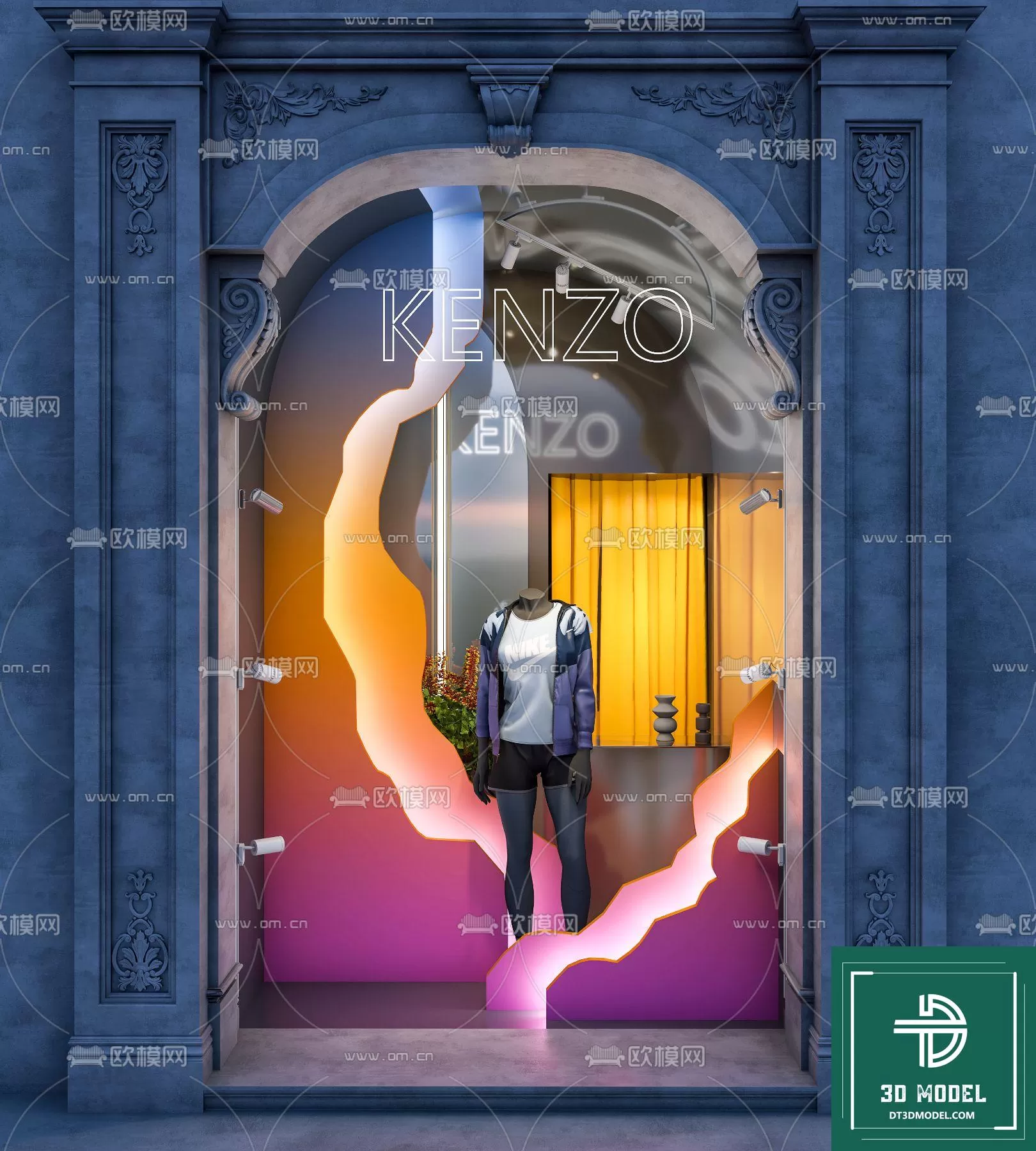 CLOTHES SHOP DECOR – 3D MODELS – 023 – PRO CLOTHES SHOP DECOR – 3D MODELS – 023 – PRO