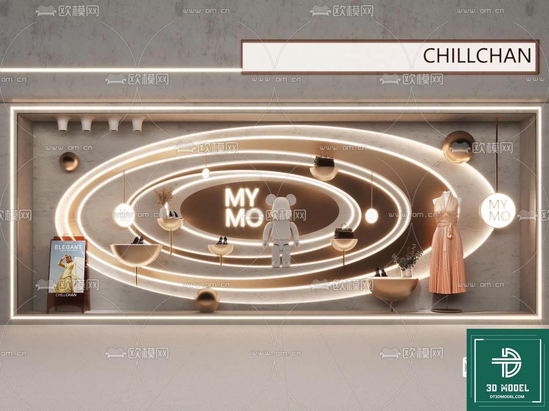 CLOTHES SHOP DECOR – 3D MODELS – 025 – PRO CLOTHES SHOP DECOR – 3D MODELS – 025 – PRO