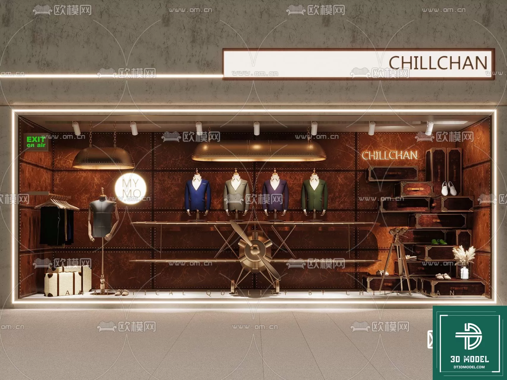 CLOTHES SHOP DECOR – 3D MODELS – 032 – PRO CLOTHES SHOP DECOR – 3D MODELS – 032 – PRO