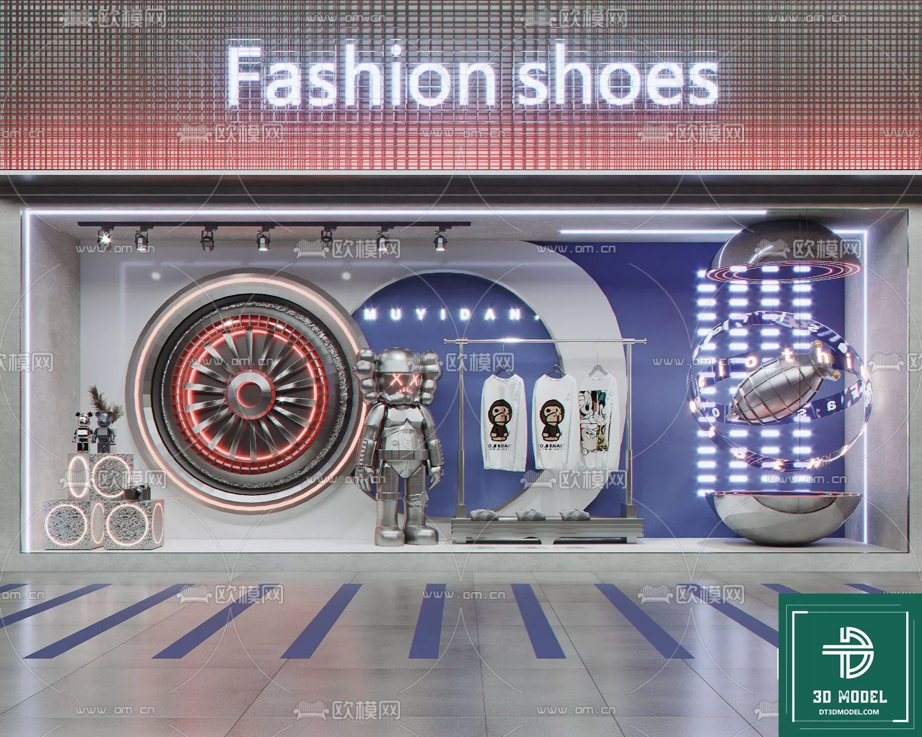 CLOTHES SHOP DECOR – 3D MODELS – 036 – PRO CLOTHES SHOP DECOR – 3D MODELS – 036 – PRO